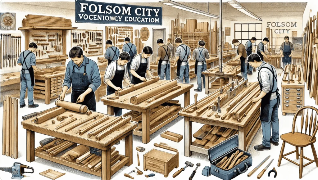 folsom city vocational education program wood woodworking classes